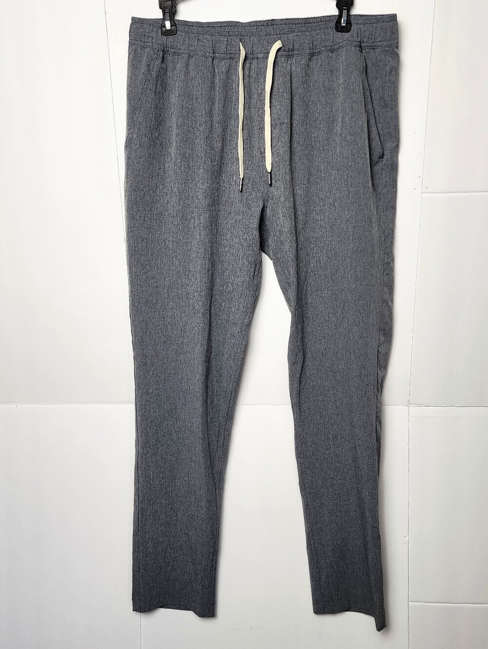 Fair Harbor The One Pant Mens L Gray Lined Performance Stretch Jogger Chino